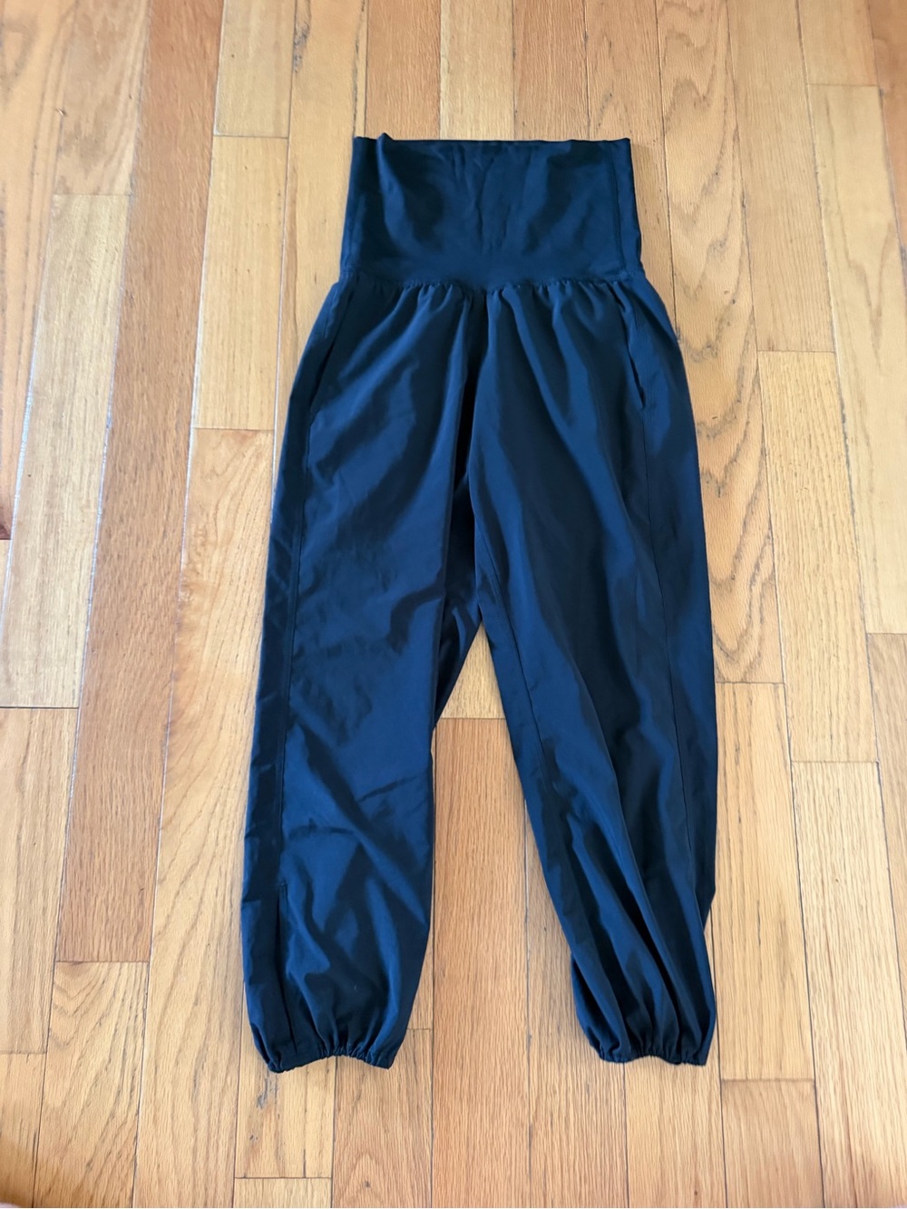 Lululemon Om Harem Pants Womens Size 2 Black Pull On High Rise Loose Yoga